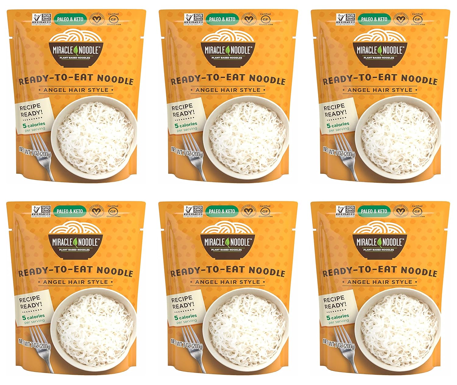 Miracle Noodle Angel Hair Pasta Ready to Eat Shirataki