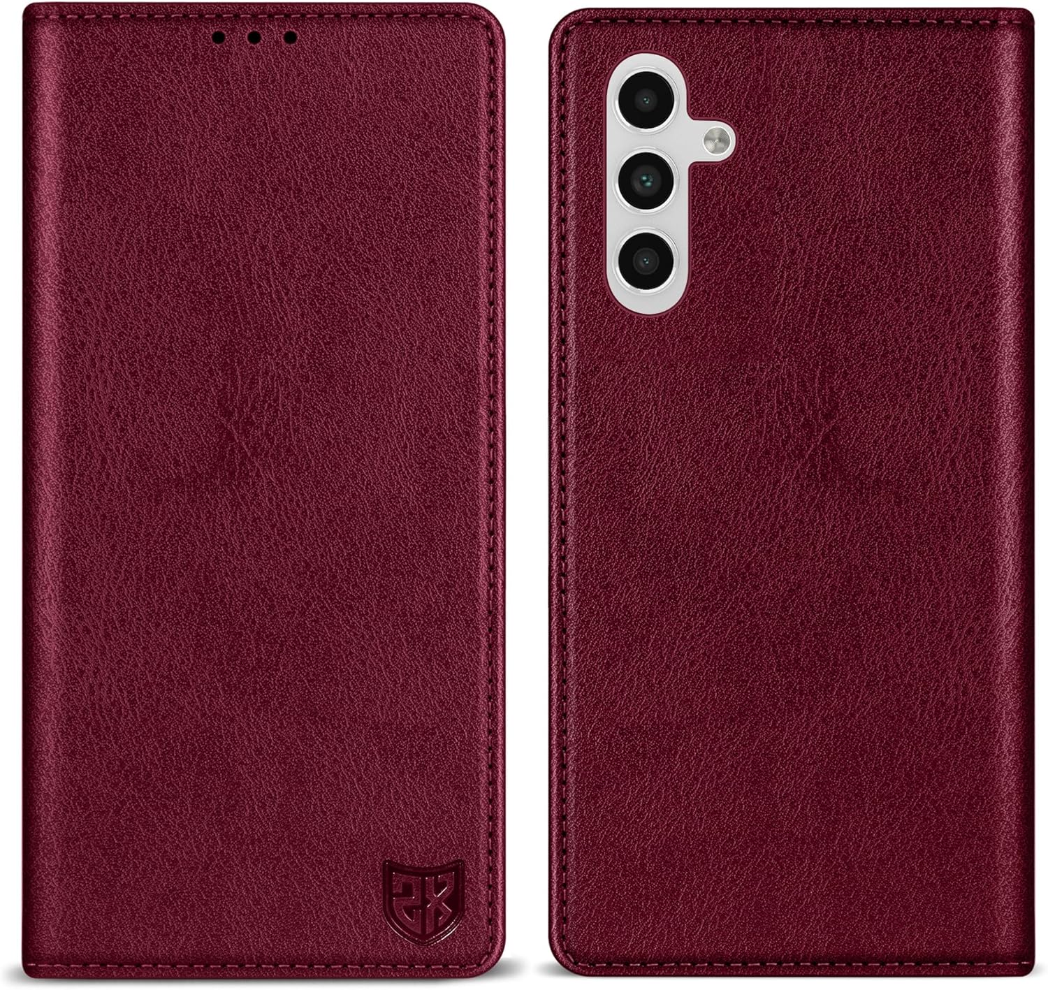 zzxx for samsung galaxy a15 wallet case with [rfid blocking] card slot stand strong magnetic leather flip fold protective phone case for samsung galaxy a15 case wallet(wine red-6.5 inch) wine red samsung galaxy a15