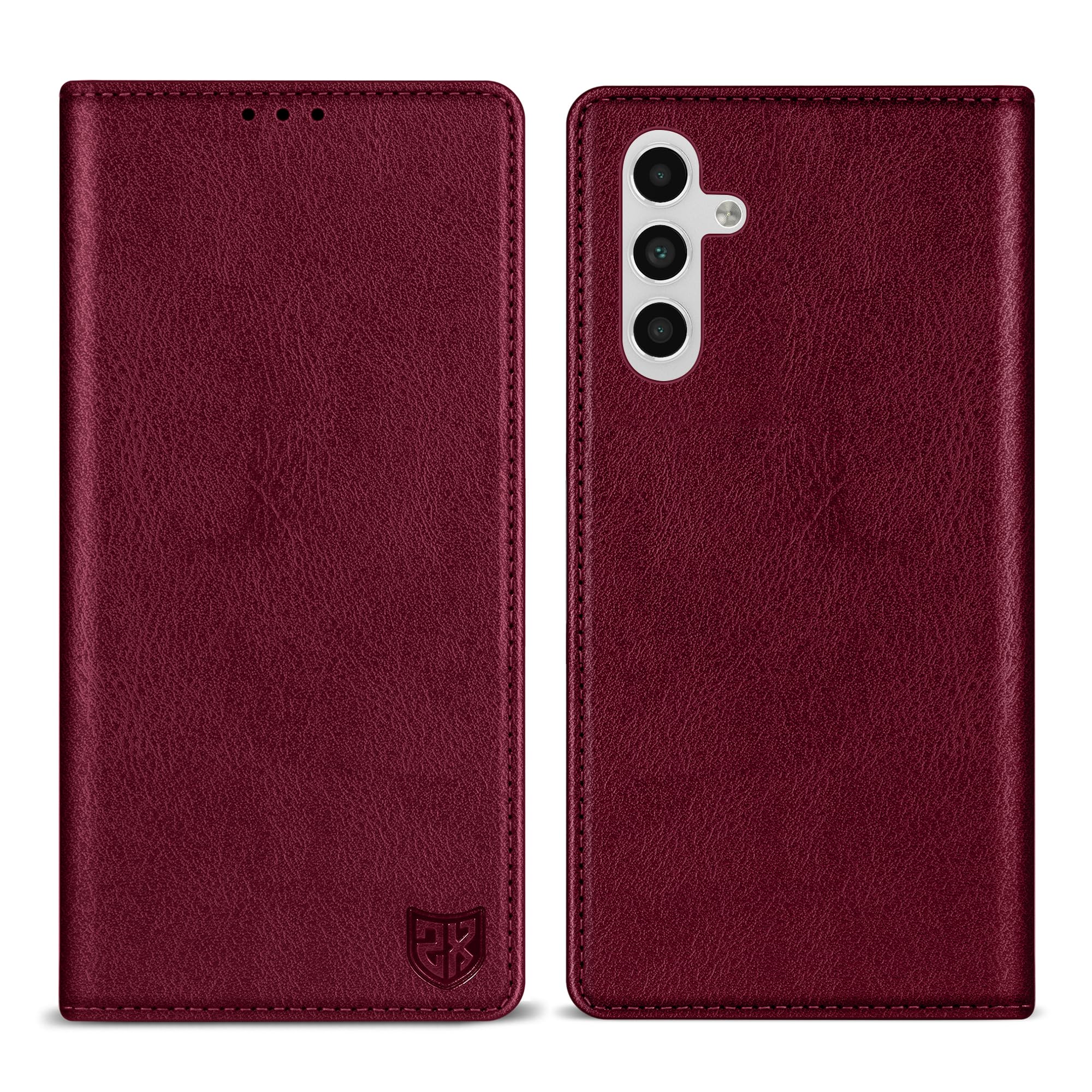 ZZXX for Samsung Galaxy A15 Wallet Case with [RFID Blocking] Card Slot Stand Strong Magnetic Leather Flip Fold Protective Phone Case for Samsung