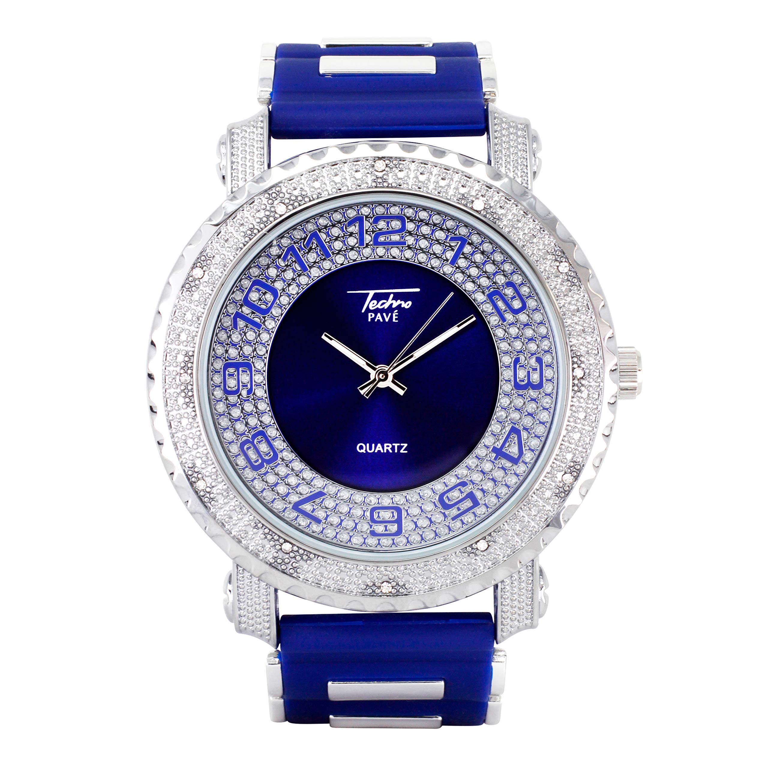 Techno Pave 52mm Watch Size Mens Watches Techno Pave Watch Review