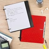 Five Star Flex Refillable Notebook + Study App, College Ruled Paper and 1 Inch TechLock Ring Binder with Pockets, Tabs and Dividers, 200 Sheet Capacity, Fire Red (29328AB2) – view 8