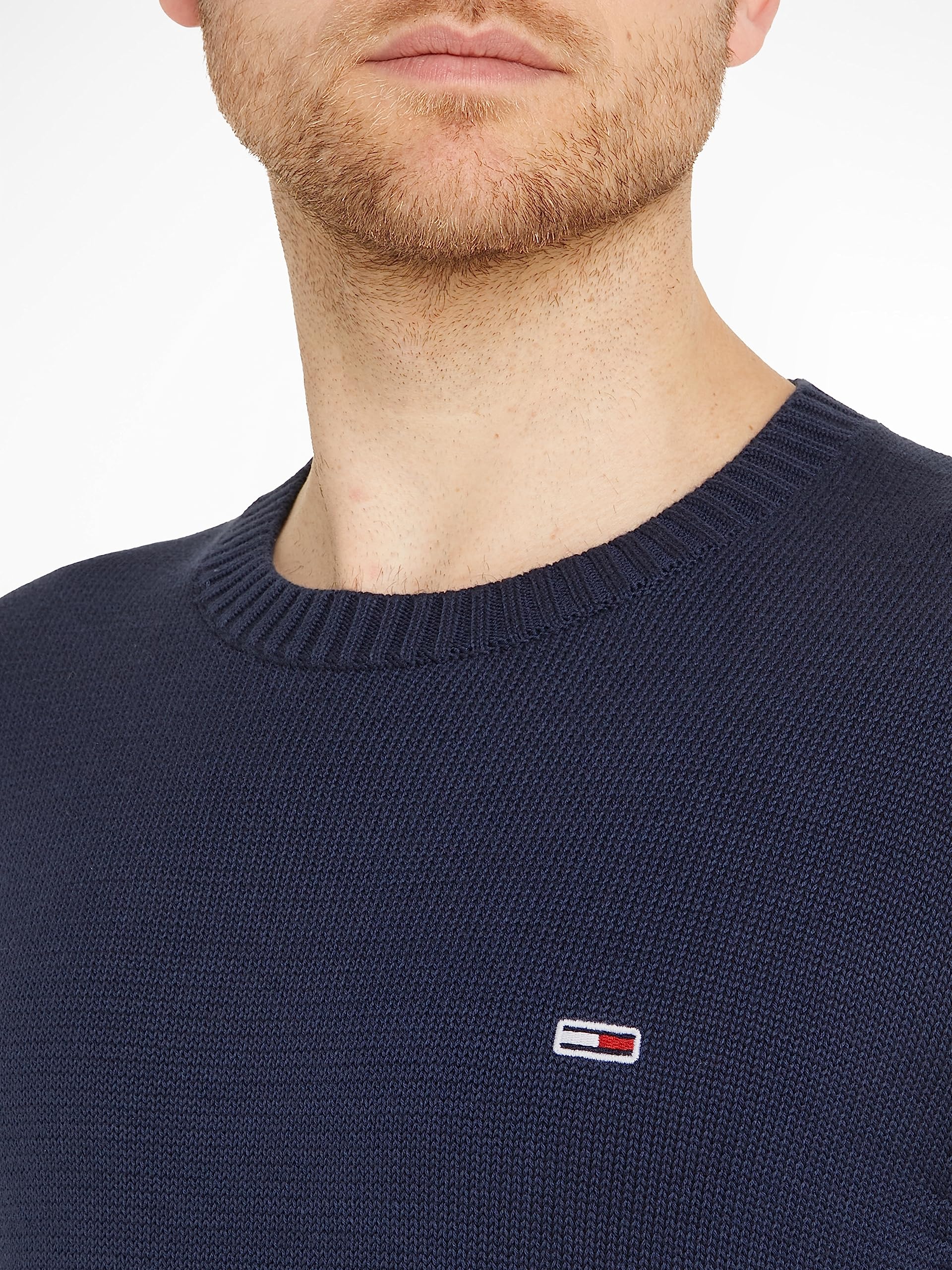 Tommy Jeans Pullover Uomo Essential Crew Neck Pullover in Maglia