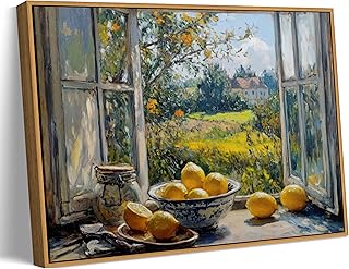 Framed Framed Yellow Lemon Kitchen Wall Art