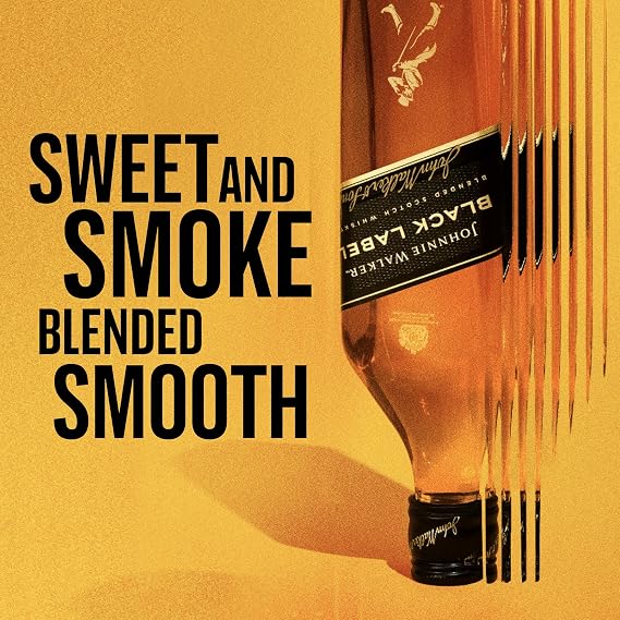 Johnnie Walker Black Label | 40% vol | 70cl | Blended Scotch Whisky | Crafted Using Whiskies Aged a Minimum of 12 Years | Neat or in Mixed Drinks | Ideal for Gifting