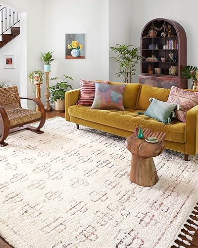 Miniatura 10 de Justina Blakeney x Loloi Ronnie Collection RON-05 - Alfombra decorativa color marfilatardecer de 2 pies 2 pulgadas x 3 pies 9 pulgadas