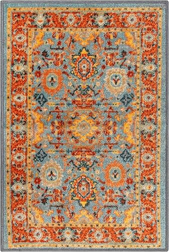 Miniatura 17 de SUPERIOR Alfombra antideslizante para interiores, decoración geométrica para el suelo del hogar, dormitorio, entrada, oficina, comedor, cocina