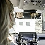 Verivue Universal Panoramic 12-Inch Rear View Mirror, Anti-Glare Wide Angle Car Mirror, Rearview Mirrors Accessory for Baby Rear-Facing, Clear Panoramic Convex Mirrors for cars
