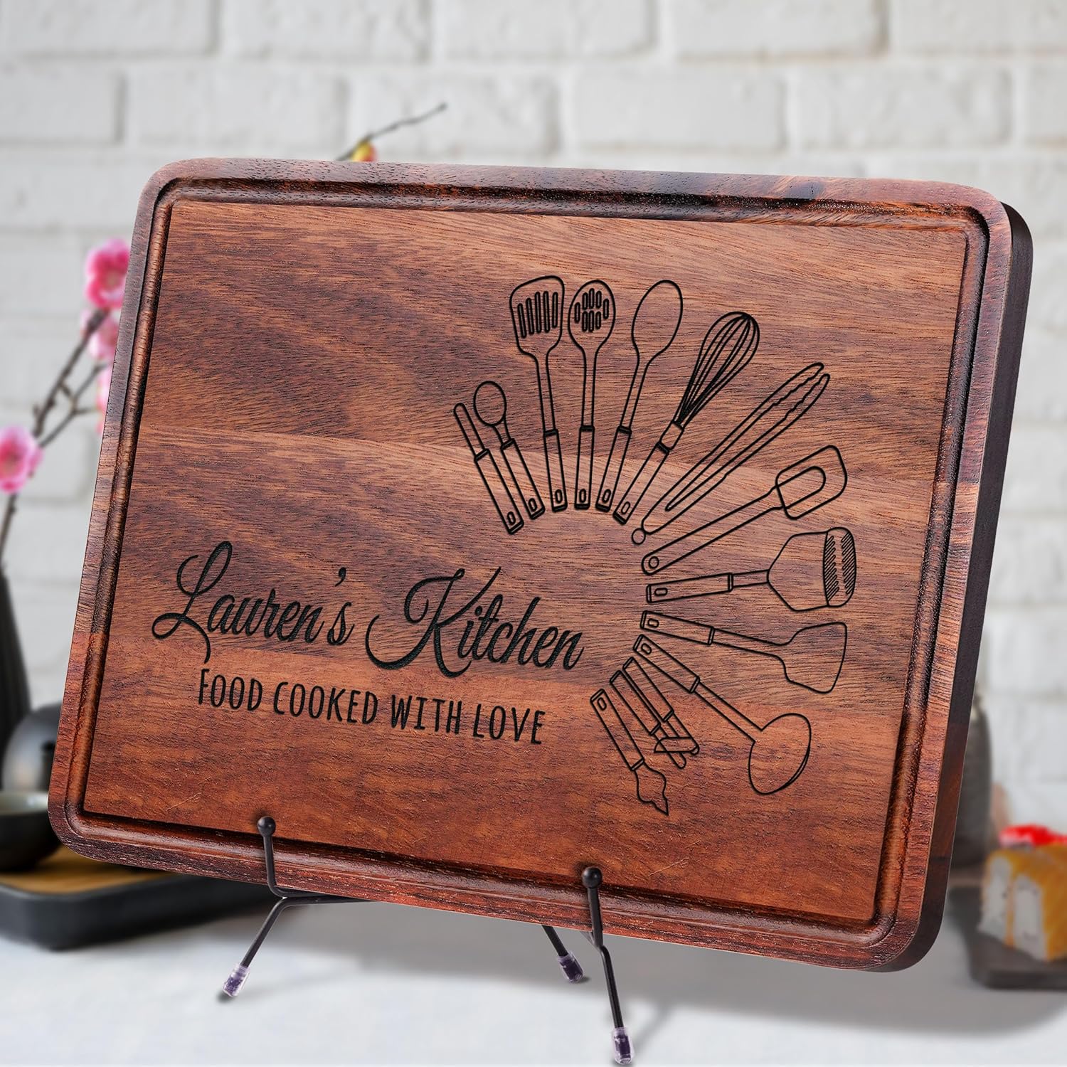 Personalized Cutting Board for Mom, Custom Engraved Mother’s Day Gift for Wife, Grandma or Her, Unique Kitchen Gift Idea, Birthday, Christmas, Housewarming - Image 7