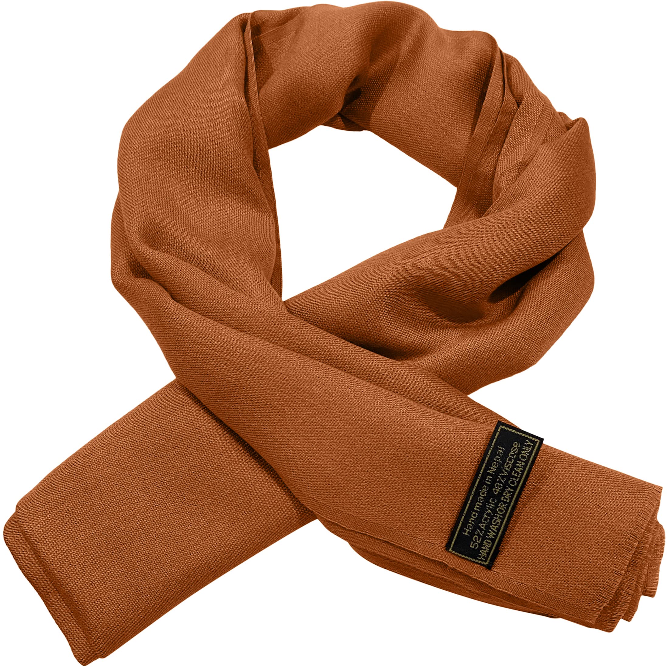CJ Apparel Handgefertigter nepalesischer Damen-Schal mit Fransen Pashmina