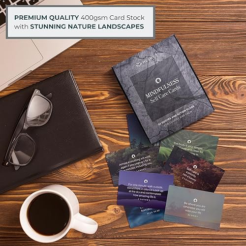 Miniatura 7 de MESMOS 52 tarjetas de cuidado personal de atención plena con pasos prácticos, regalos para aliviar el estrés, regalos de San Valentín para parejas,