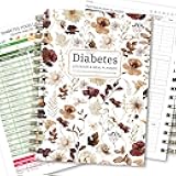 Diabetes Log Book & Food Journal – Blood Sugar Tracker, Food List & Meal Planner, Glucose & Carb Monitoring, GI Index Chart, Daily Record for Types 1 & 2 Diabetic Management