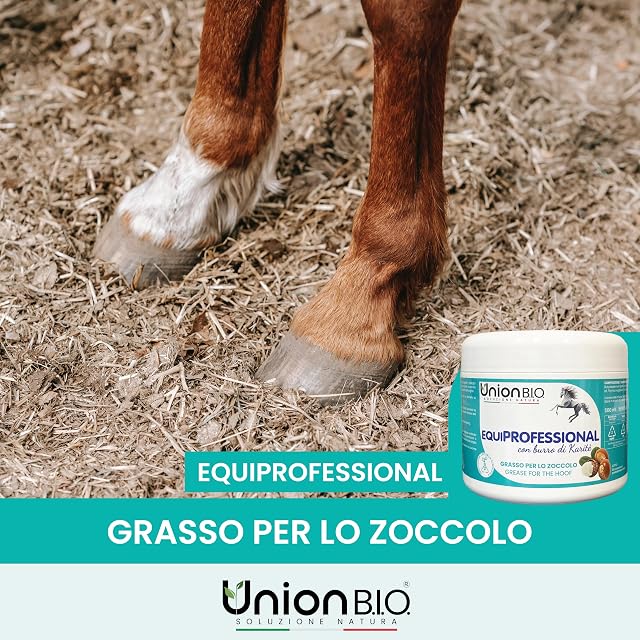 Foto 8 de 8 de Union Bio® Equiprofessional - Grasa para pezuñas de Caballo, 500 g, auténtica Manteca de karité, equitación…