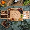 Set de Tabla de Charcutería de Bambú Personalizada con Cuchillos para Queso, Plato Grande de Queso Grabado a Medida y Bandeja para Nueces, Regalo Único para Boda, Aniversario, Inauguración de Casa, Cumpleaños para Parejas 1