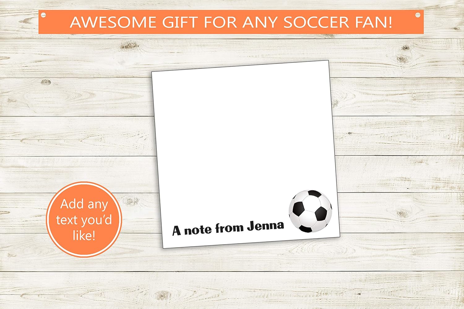 Custom Soccer Sticky Notes Personalized Sticky Note Pads (3)