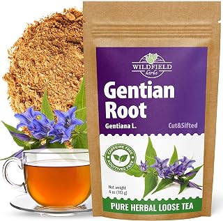 4 oz. Gentian Root Dried Gentian Root Herbal Tea (Gentiana Lutea) - 113g Raiz De Genciana