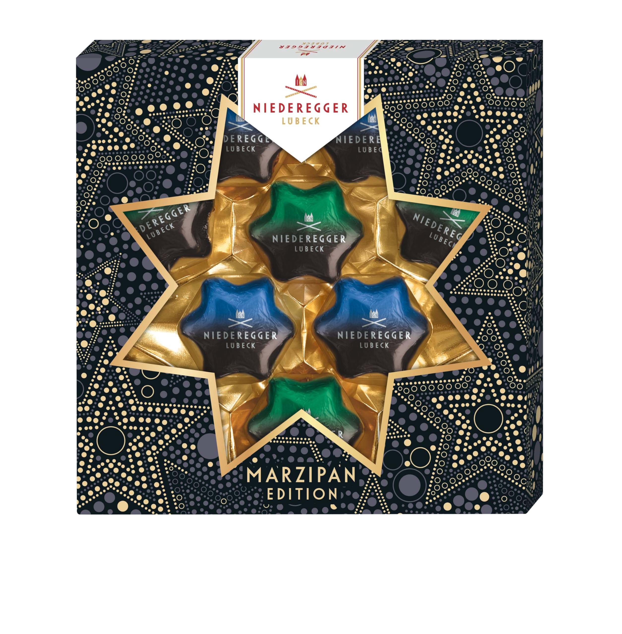 Niederegger Marzipan Sterne 'Dark Edition' 125g