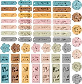 TINA.WIN Pack of 56 Handmade Labels for Sew-On Personalised Label Handmade for Clot…