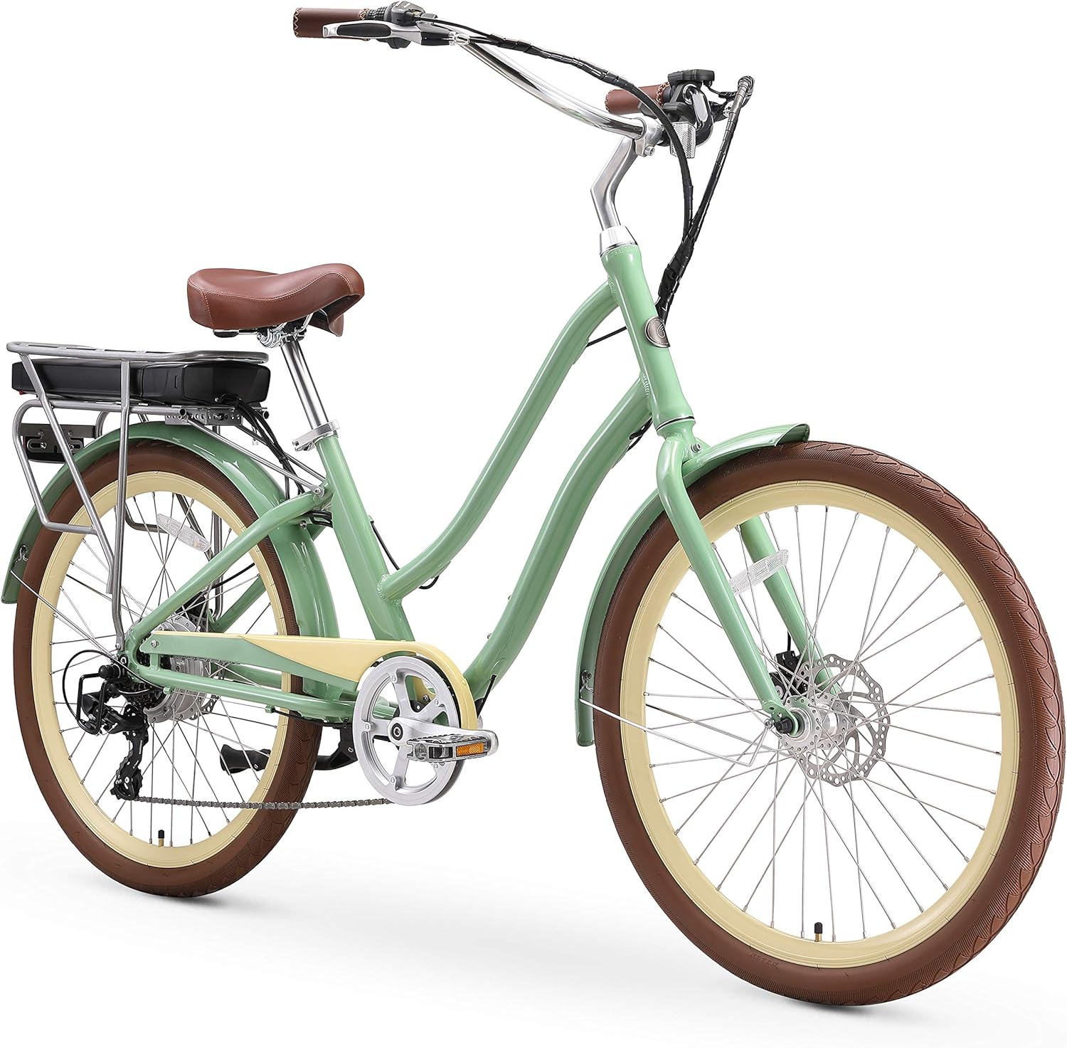 Amazon.com : sixthreezero EVRYjourney Women's Electric Bicycle, 7-Speed ...