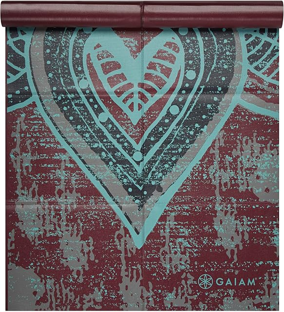 Gaiam Tapis de yoga - Fitness voyage pliant & Tapis d'exercice - Tapis de Yoga pliable pour tous les types de Yoga, Pilates & Entraînement au sol (68"L x 24"W x 2mm Épaisseur)