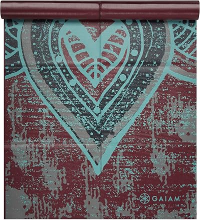 Gaiam Yoga Mat - Folding Travel Fitness & Exercise Mat - Foldable Yoga Mat for All Types of Yoga, Pilates & Floor Workouts (68"L x 24"W x 2mm Thick)