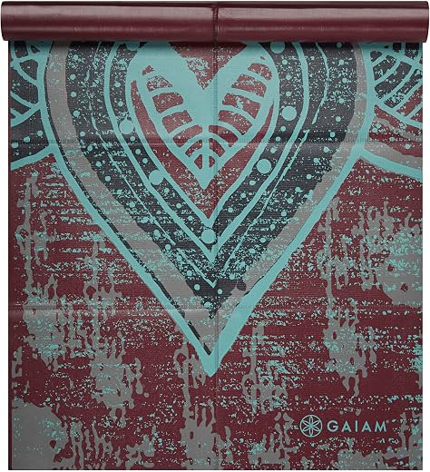 Gaiam Yoga Mat Folding Travel Fitness &amp; Exercise Mat | Folds to 12" x 10"