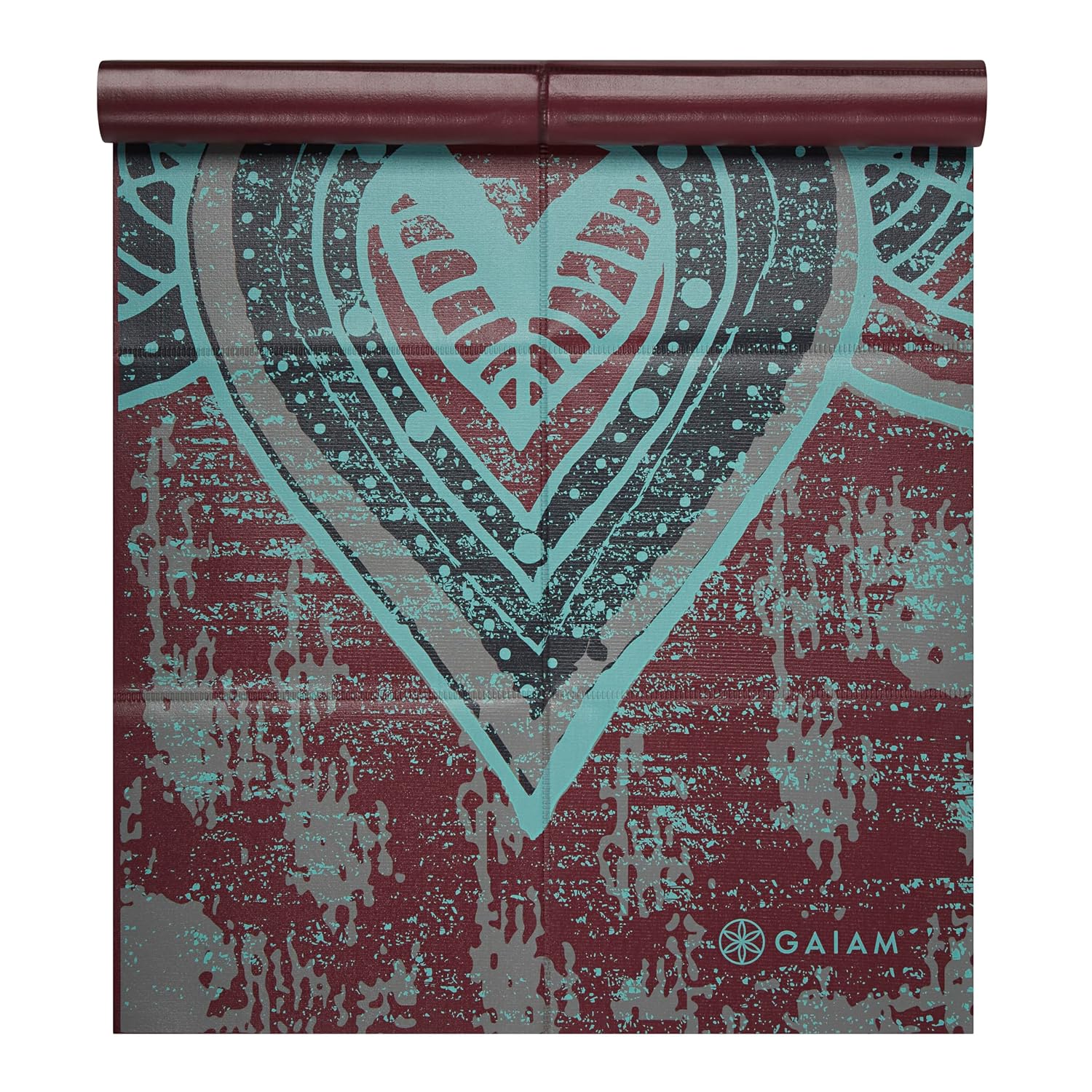Gaiam Yoga Mat Folding Travel Fitness & Exercise Mat | Folds to 12" x 10"