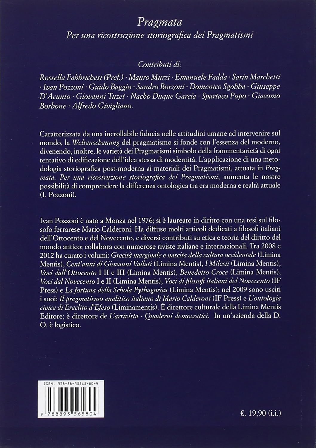 Pragmata. Per una ricostruzione storiografica dei pragmatismi (Italian Edition)