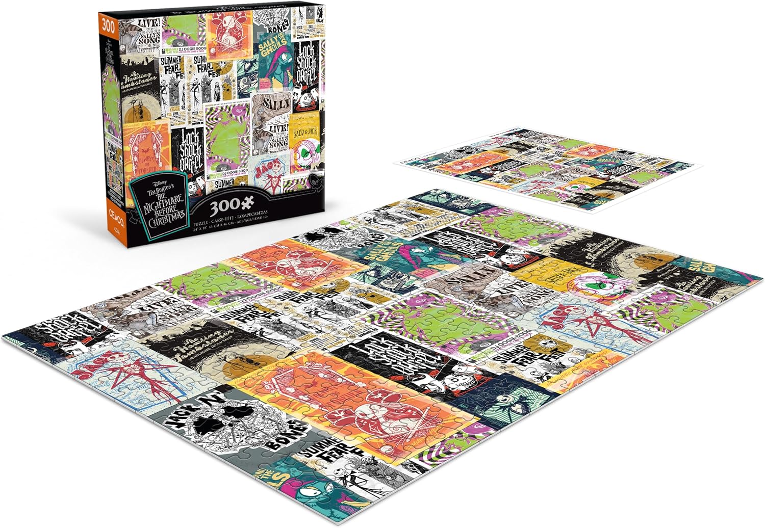 Ceaco - Disney - Tim Burton's The Nightmare Before Christmas - Collage - 300 Piece Jigsaw Puzzle
