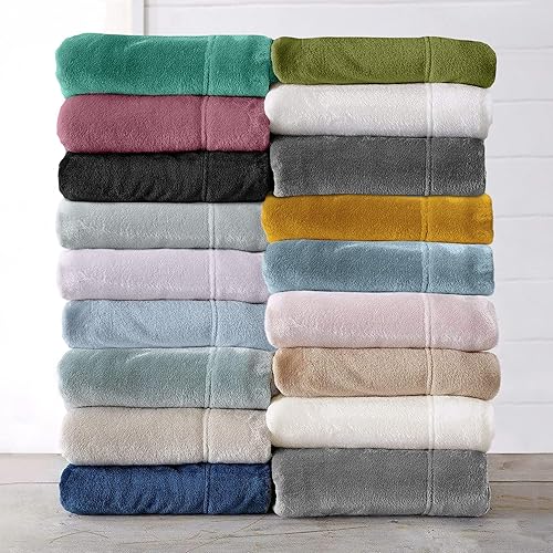 Miniatura 4 de Great Bay Home - Juego de sábanas lisas de microforro de vellón, felpa de terciopelo extra suave y acogedora. Sábanas para colchón grueso. Colección