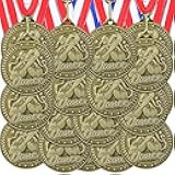 Ferreve 24 Pcs Award Medals with Neck Ribbons Competitions Trophy Award Prize Party Winner Gift