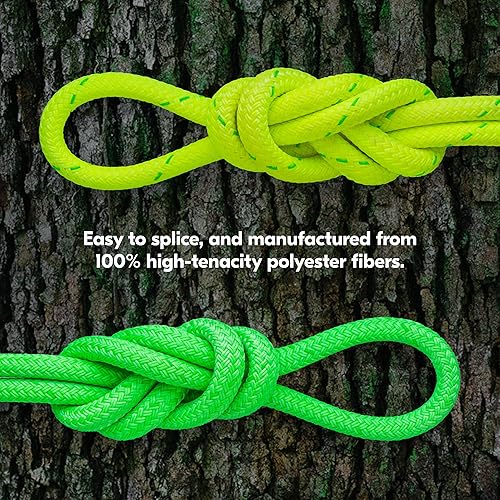 Miniatura 6 de Cuerda de toro arborista de poliéster de doble trenza con revestimiento