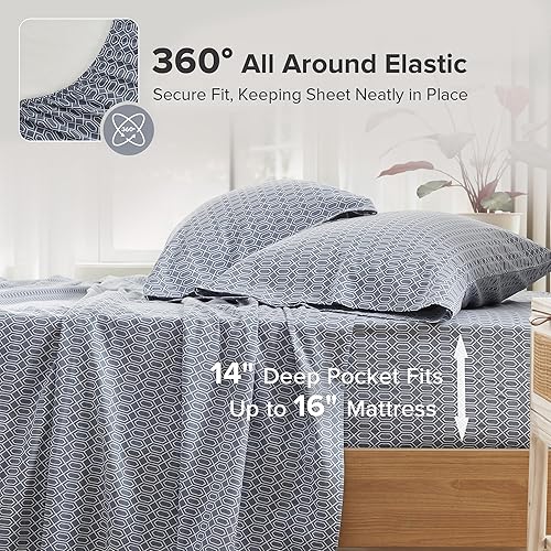 Vista 327 de Comfort Spaces - Sábanas con fundas de almohada Gris diamante