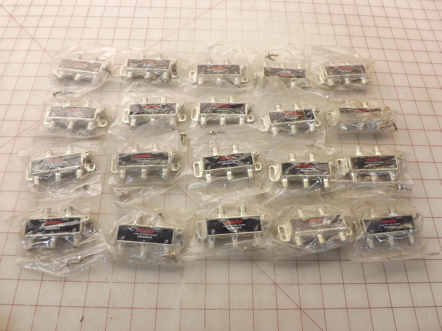 Lot of 20 Antronix CMC2004H-A 4-Way Splitters T33248