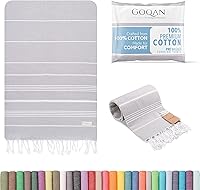 Vista 27 de Toalla turca Real Grand Bazaar Pestemal 100% de algodón, prelavada, más suave, 39x69 de Pestemal, para playa, el baño, spa, hammam, toallas súper