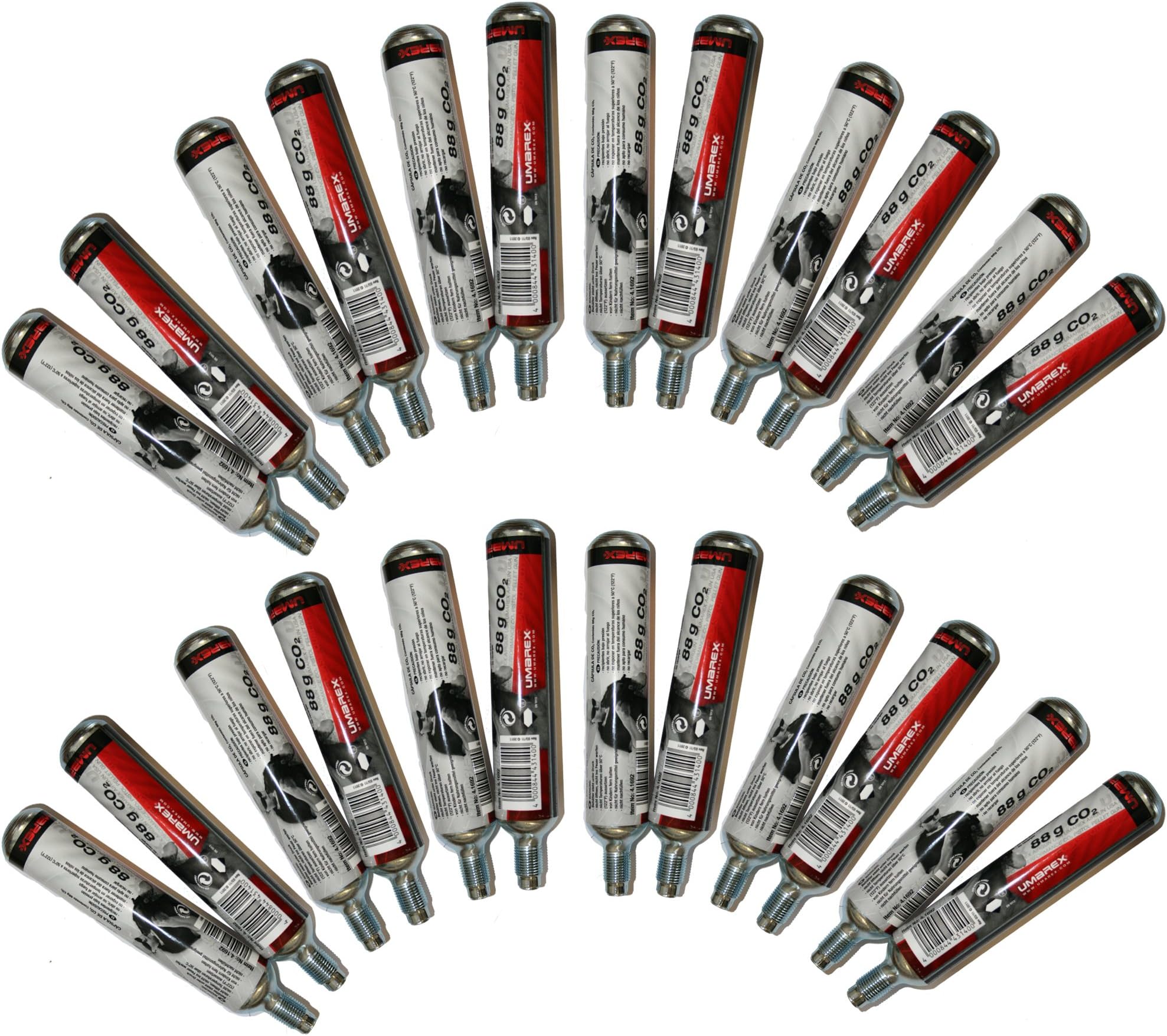 24 x 88g co2 Gas Capsules Cartridges Shooting Hunting