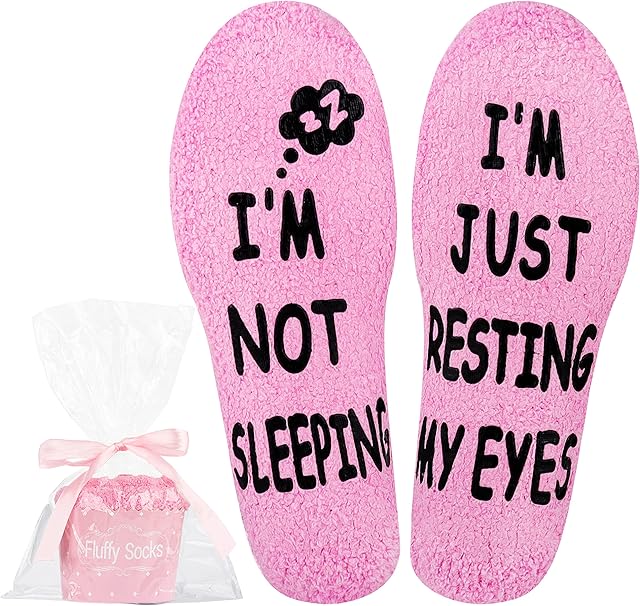 Jeasona Fluffy Socks for Women Slipper Socks Women Fleece Warm Cosy Gifts for Women Her Wife