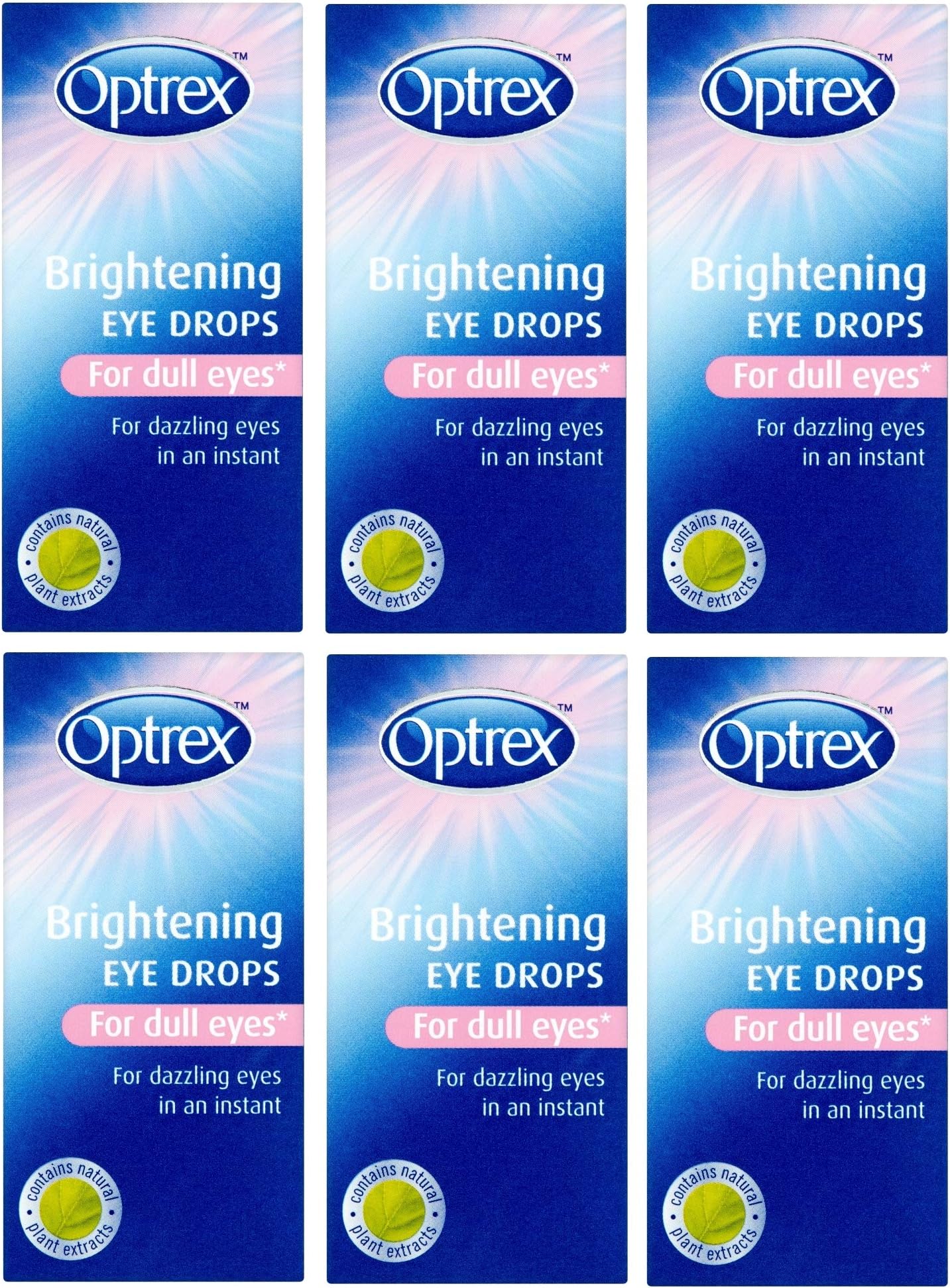 6 x Optrex Brightening Drops