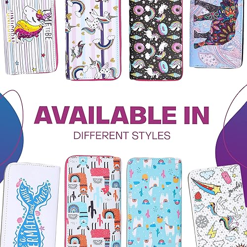 Miniatura 7 de Rave Envy Lindas carteras de moda para mujer carteras pequeñas de moda para mujer Purpurina - Unicornio - Mágico Cartera grande