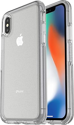 OtterBox Symmetry Clear - Funda protecci?n transparente para iPhone X/Xs, purpurina