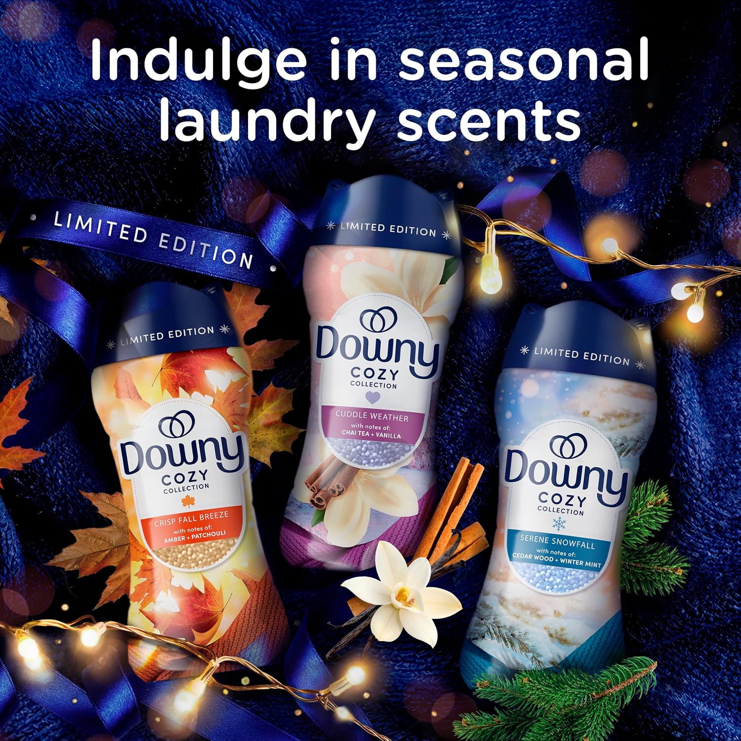 Downy In-Wash Laundry Scent Booster Beads, Long-Lasting Cuddle Weather Scent Beads, 7.8 oz