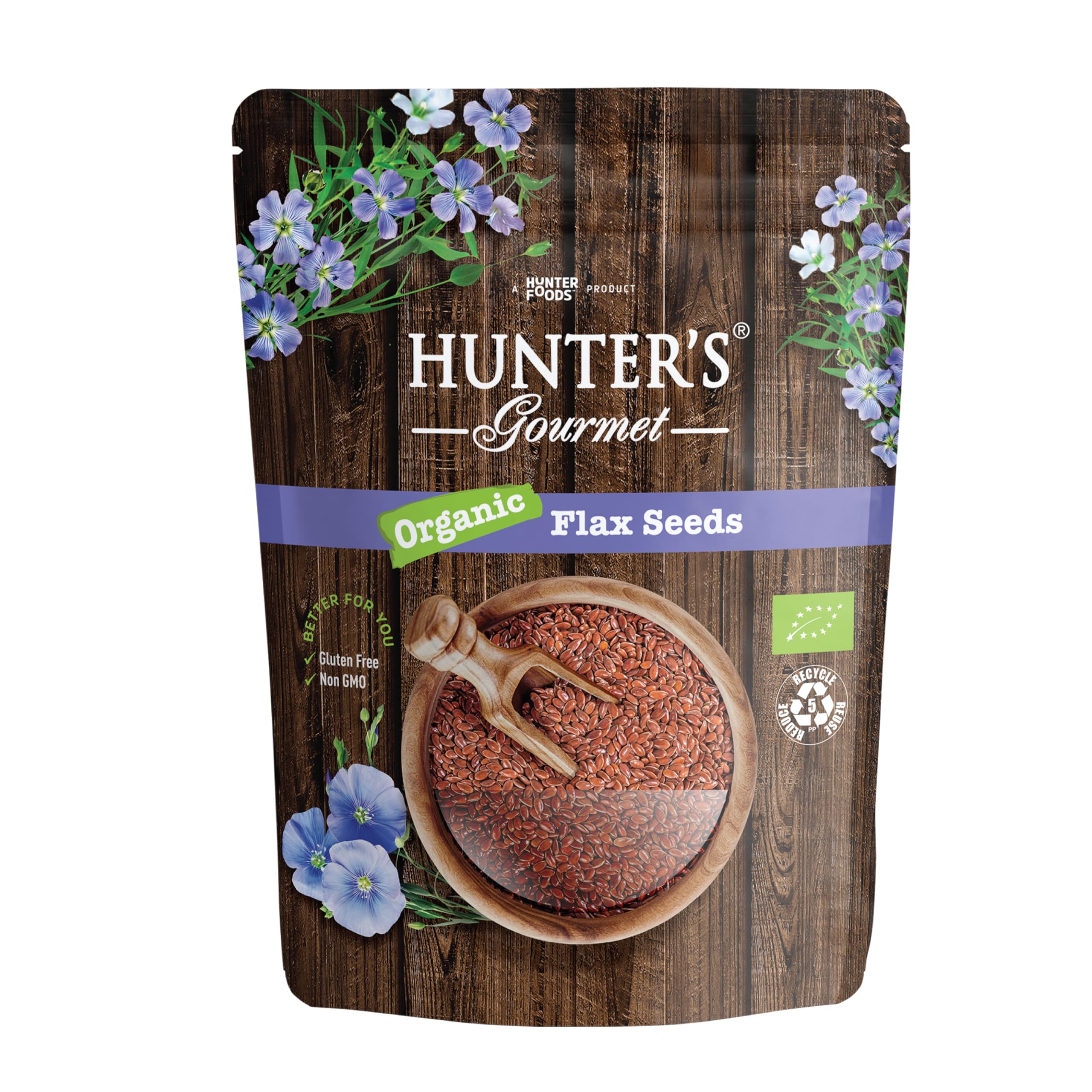 Hunters Gourmet Organic Flax Seeds 300g