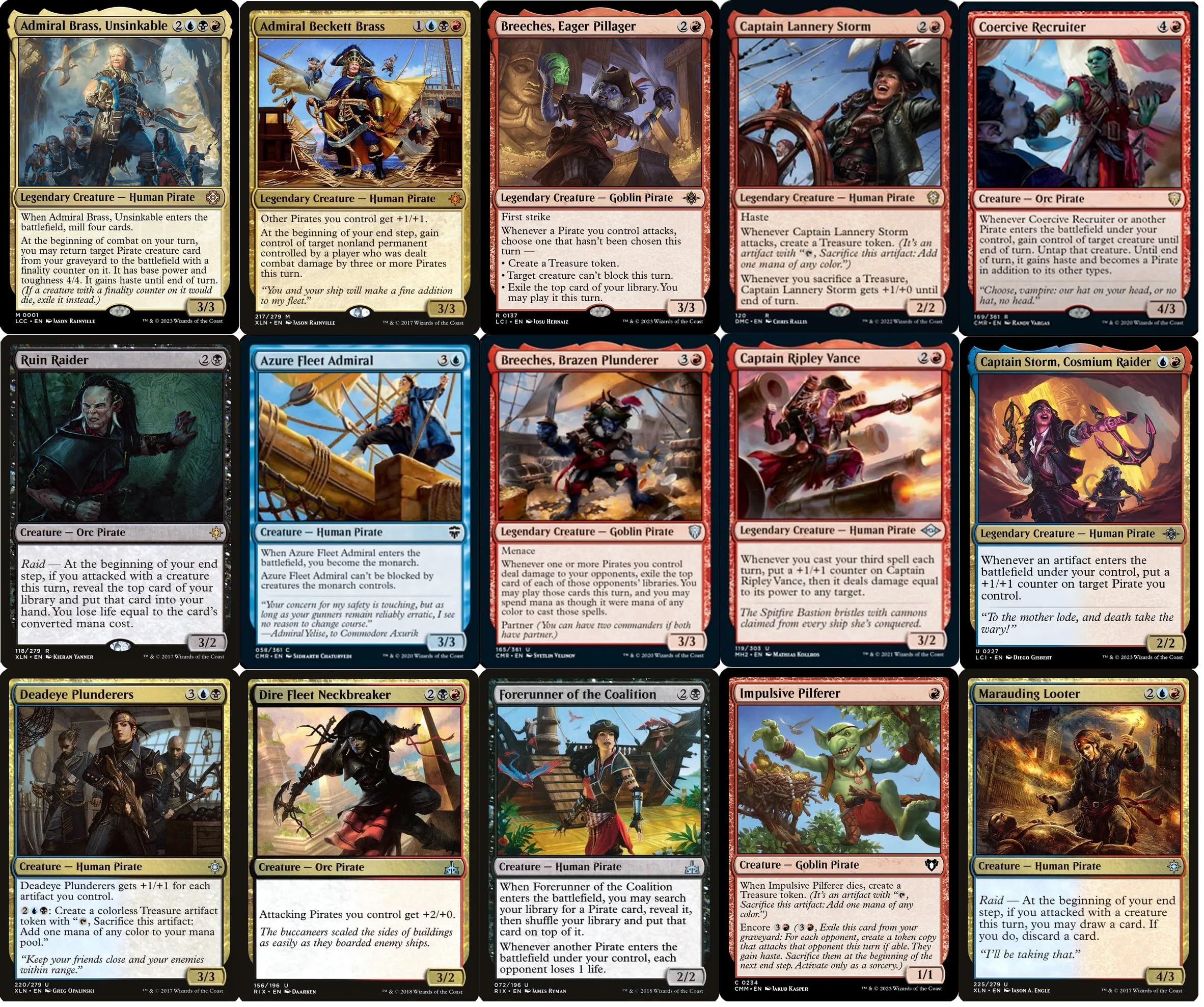 mtg grixis commander deck GRIXIS MAESTROS Blue/Black/Red Mana Commander Deck Builder Starter Pack Kit