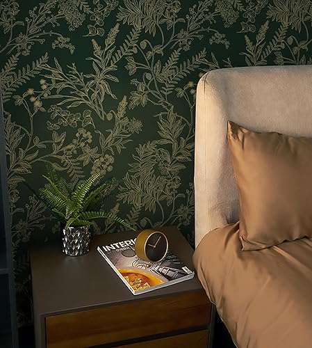 Miniatura 11 de Papel tapiz para despegar y pegar, papel de pared floral azul y blanco para dormitorio, papel de contacto azul para gabinetes, papel tapiz Azul y