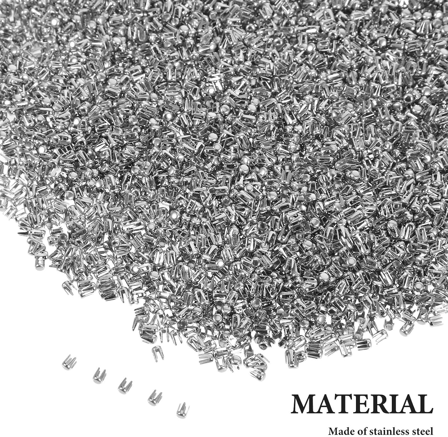 Metal Pearl Rivet Studs 1000pcs for DIY Clothing Repair Bags Shoes