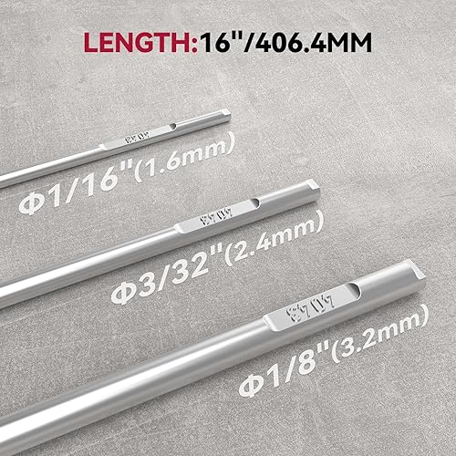 Miniatura 2 de ARCCAPTAIN Varilla de soldadura TIG de aluminio ER4043, varilla de llenado de alambre de soldadura, 332 "x 16", 5LB