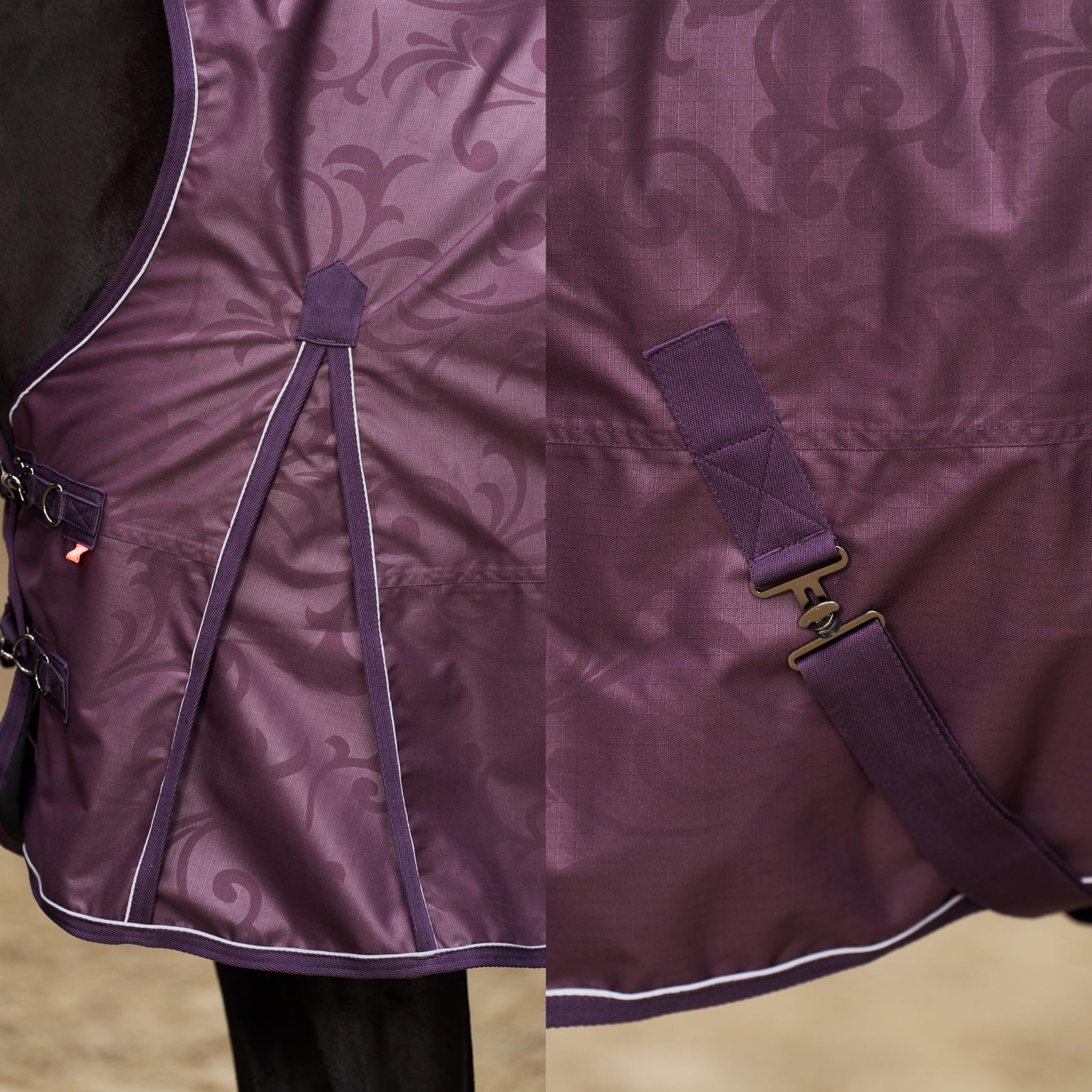 Imperial Riding Coperta per esterni IRH Super-Dry 300 g, impermeabile e traspirante, imbottitura in poliestere 600D da 300 g, calda coperta invernale per cavalli, robusta e facile da pulire, fico 115