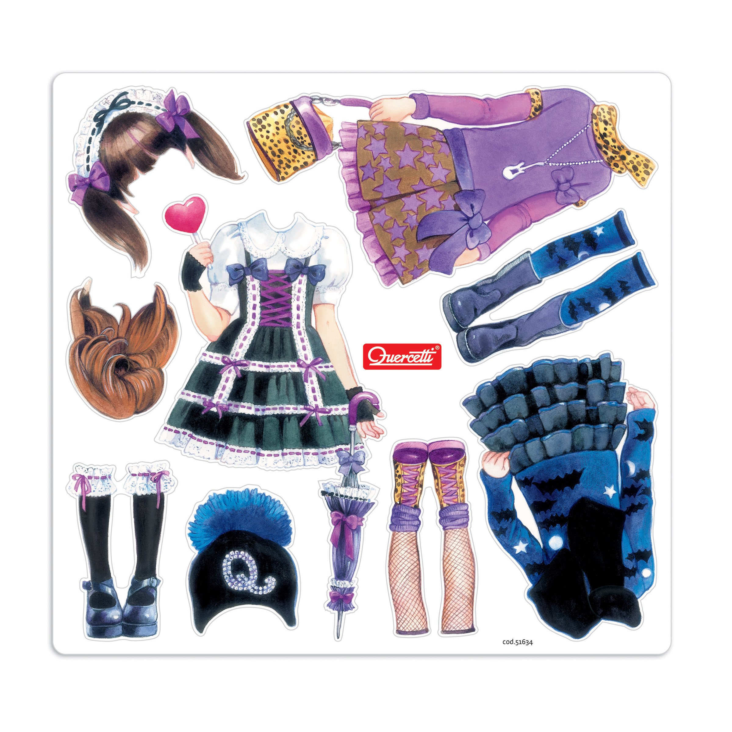 Quercetti - 2930 Fashion Design - Lisbeth, Multicolore