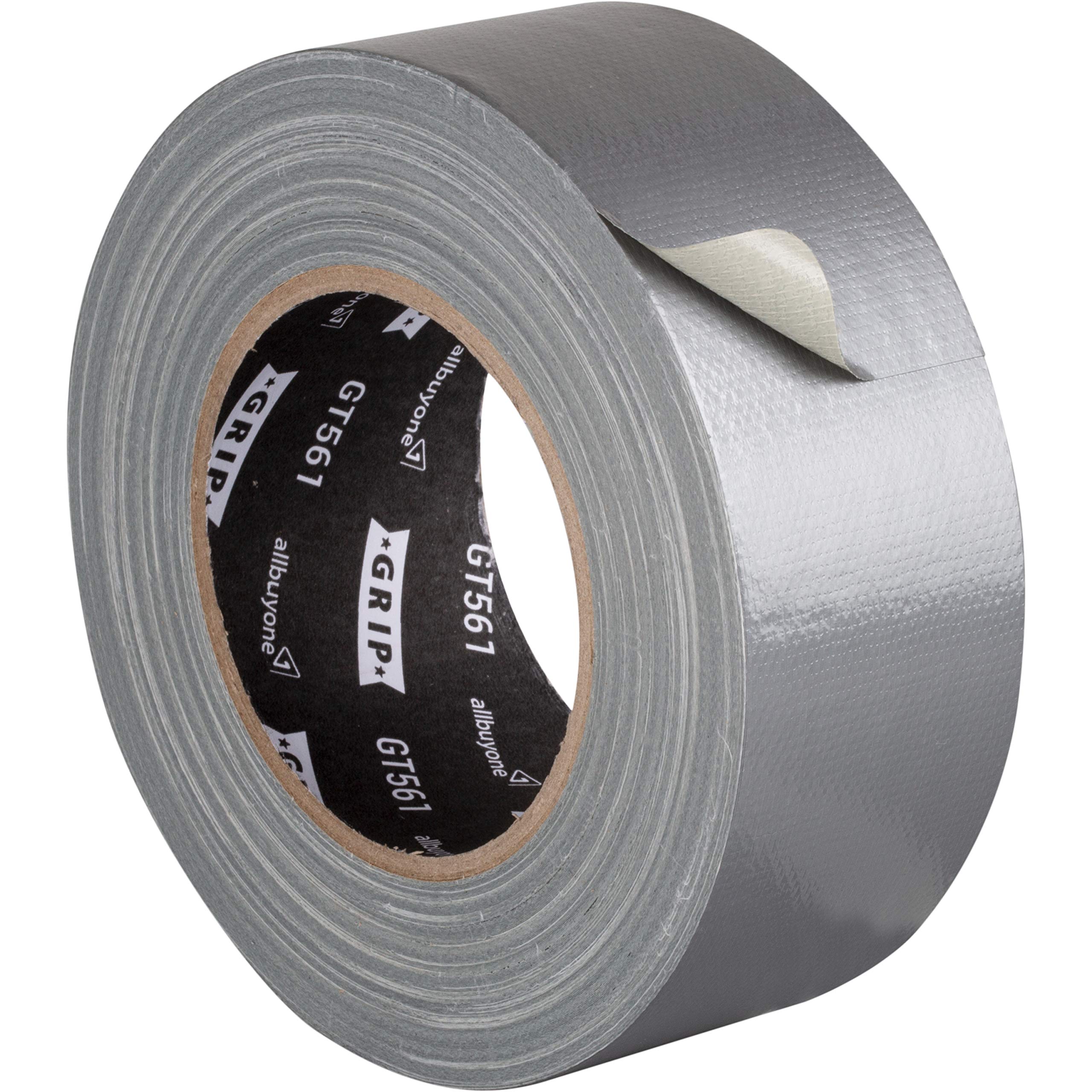 GRIP Eventbasics Gaffa Tape silber GT 561, 50 mm x 50 m, gewebeverstärktes Allround Panzertape mit starker Klebkraft zum Reparieren, Abdichten, Montieren uvm.