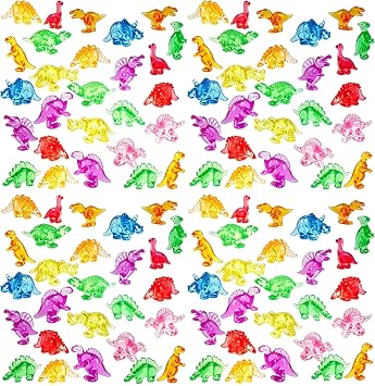 ROYHOO 235PCS Mini Resin Animal Figures, Bulk Dinosaur Trinkets, Party Favors, Easter Egg Fillers, Classroom Prizes for Kids