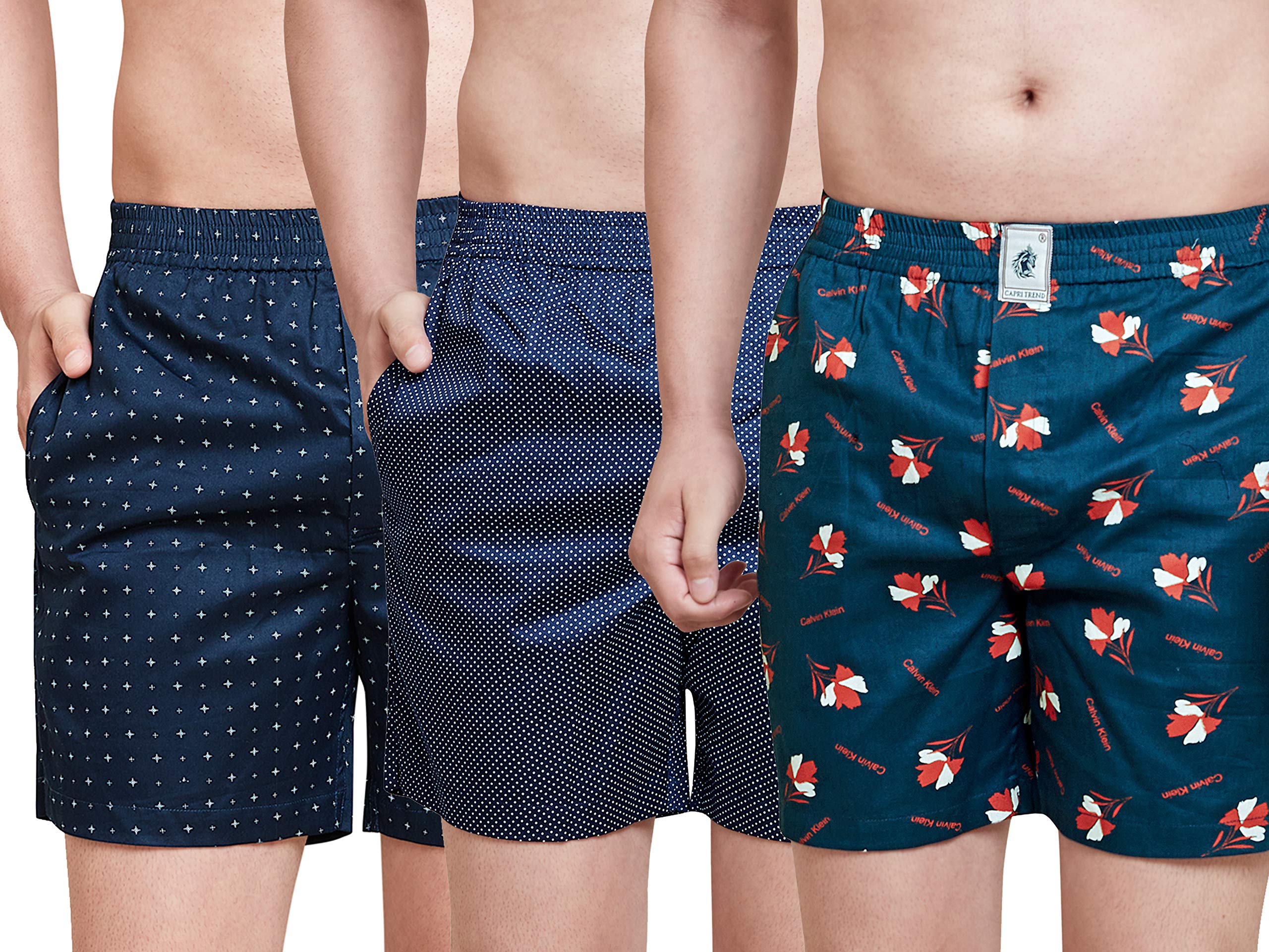 ARIA FABRICS Men's Cotton Printed Boxers (2-10-11)